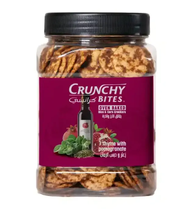 Crunchy Bites Cracker Thyme & Pomegranate 200g