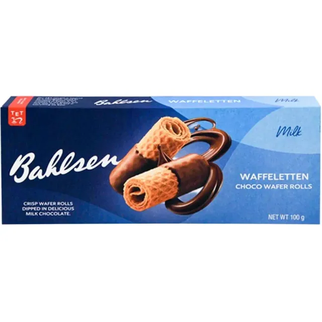 BAHLSEN WAFFLETTEN MILK100GM
