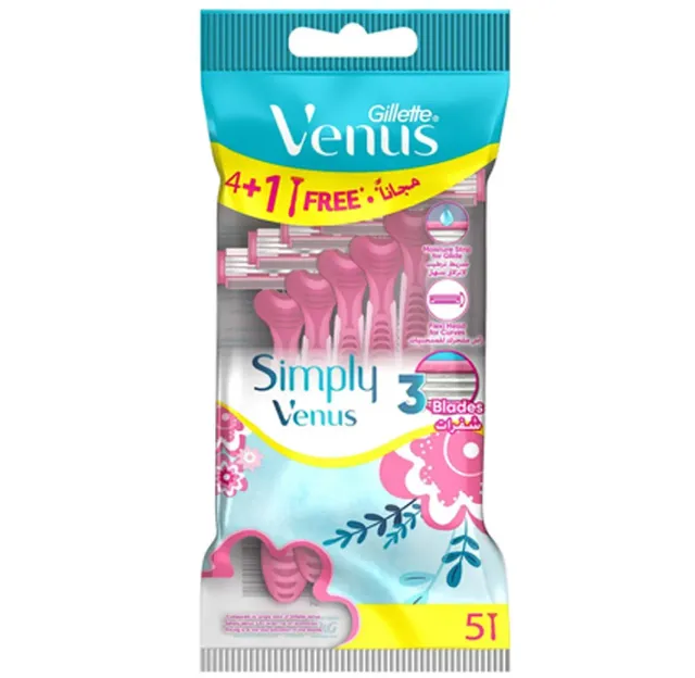 Gillette Simply Venus Disposable Razors Bag 4 + 1 Pieces