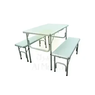 Campmate Table Aluminum with Chairs 2 Pcs