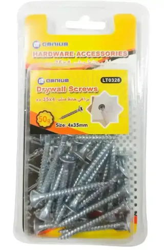 Omnium4X35Mm Wallscrews Lt0328