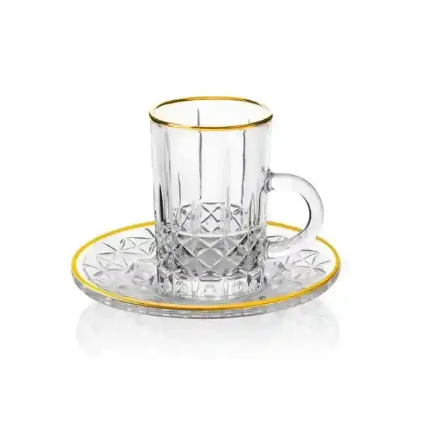 H.W Tea Cup&Saucer Set 12Pcs 118Ml 4-366