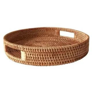 Melrich Mel Round Woven Tray 50 cm