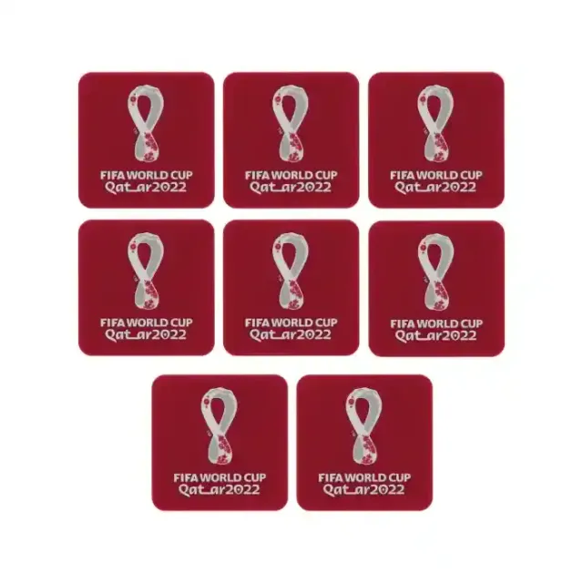 FIFA world cup 2022 COASTERS SET with EMB TYPE 8P SET