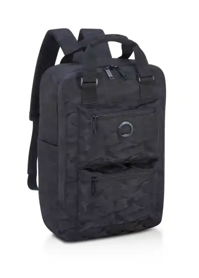 Delsey Citypak Backpack, 15.6 Inches, Black, Model C.Flge