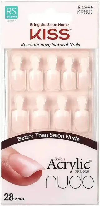 Kiss Salon Acrylic Nails Nude French 28pc
