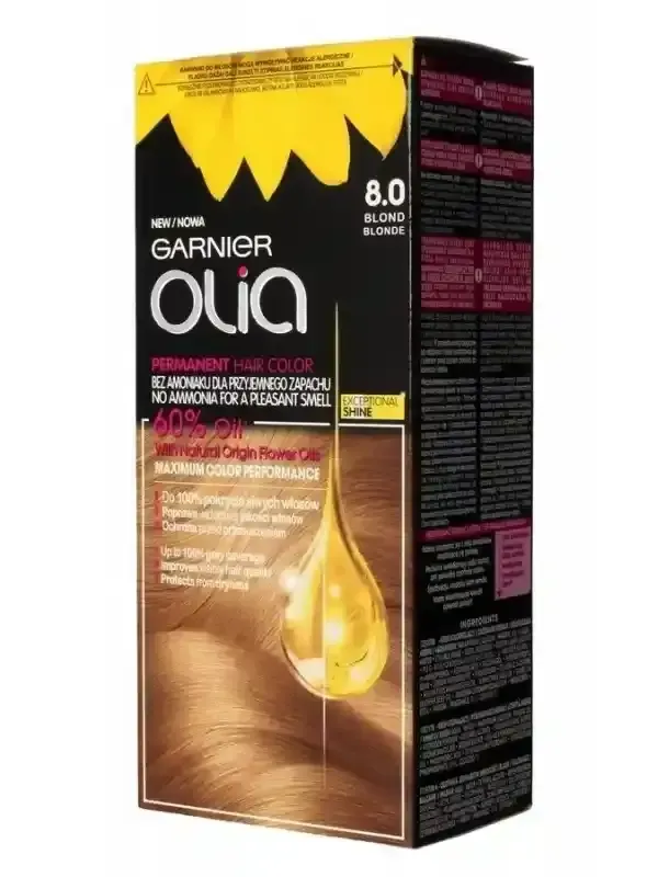 GARNIER OLIA BLONDE BLOND HAIR COLOR 8.0