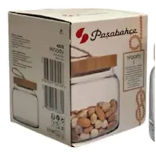 Pasabahce Jar with Wooden Lid Small