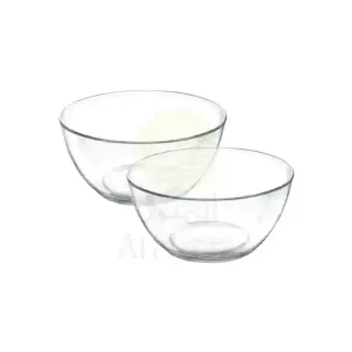 ORIENT PLAIN GLASS BOWL LARGE 2PCS TQ-22PBL