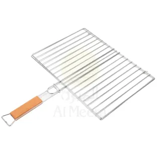 Desert Ranger Double Rectangle Grill 40x29cm Wooden Handle A450212