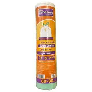 Nature's Enviro Guard Oxo-Biodegradable Drawstring Roll Garbage Bags 60x90cm 20 Pieces