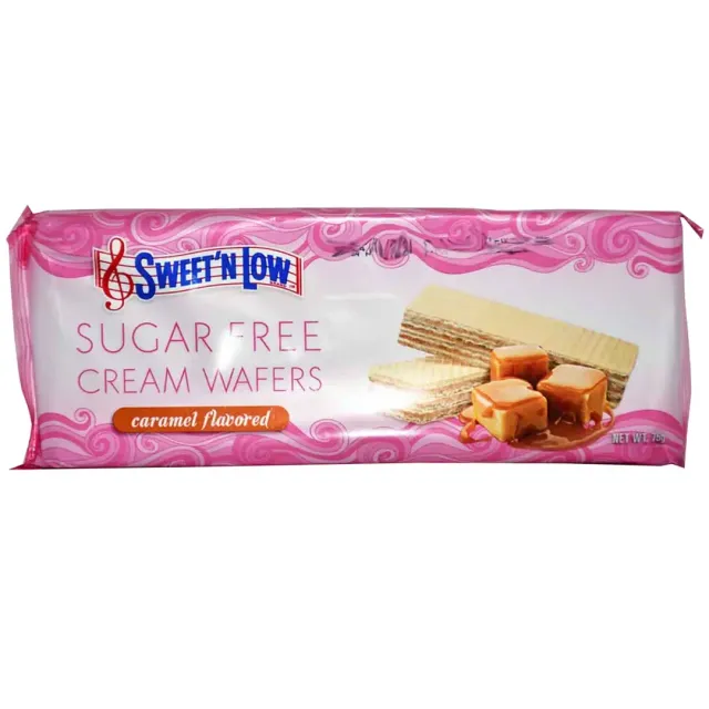 Sweet'n Low Sugar-Free Cream Wafers Caramel Flavored 75g