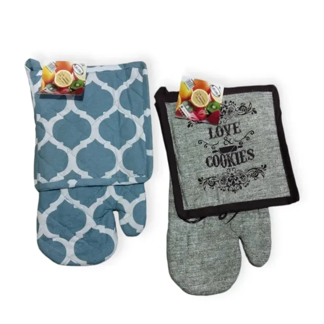 Blor Pot Holder with Gloves Set