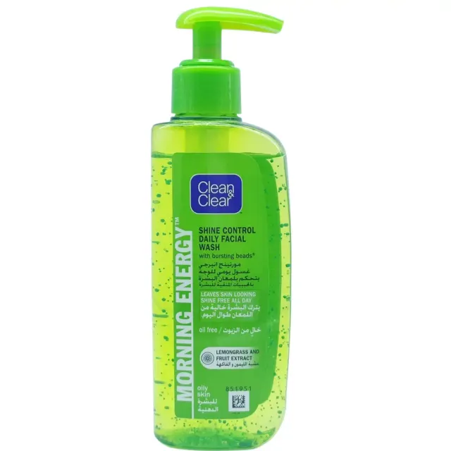 Clean & Clear Morning Energy Daily Facial Wash Shine Control 150ml