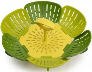 Joseph Bloom Folding Steamer Basket Green