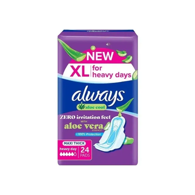 Always Night Maxi Thick Sanitary Pads with Wings 24 pcs
