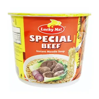 Lucky Me Mini Cup Beef Instant Noodle Soup 40g