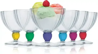 Luminarc Quadro Sundae Rainbow Ice Cream Cup