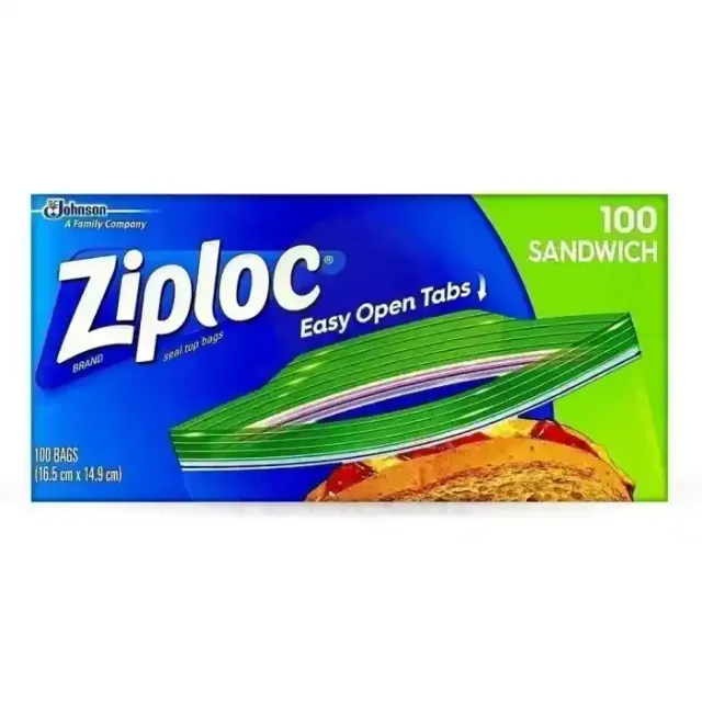 ZIPLOC SANDWICH BAGS 100S