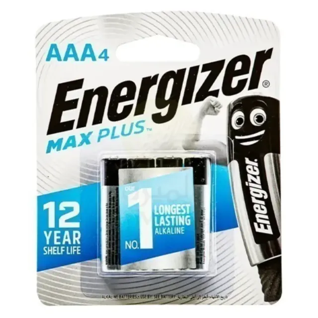 Energizer AAA Max Plus Alkaline Battery 4 Pcs
