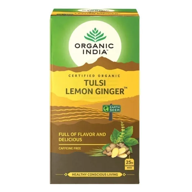 Organic India Drink Tulsi Lemon & Ginger 50g