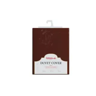 RANKO DBL DUVET COVER BROWN 240X220CM