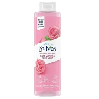 St. Ives Body Wash Rose Water & Aloe Body Cleanser Pink 700ml