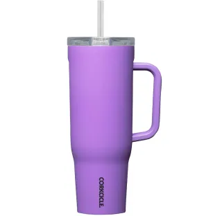 Corkcicle Cruiser Tumbler With Straw Cup 1.2L Varsity Purple