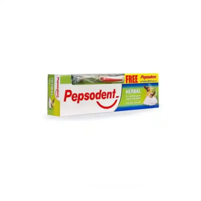 Pepsodent Toothpaste Herbal Oral Care Green 150g With Free Toothbrush