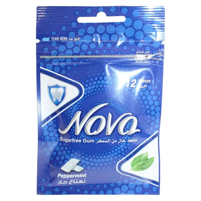 Batook Nova Sugar-Free Gum Peppermint Pouch 16.8 g