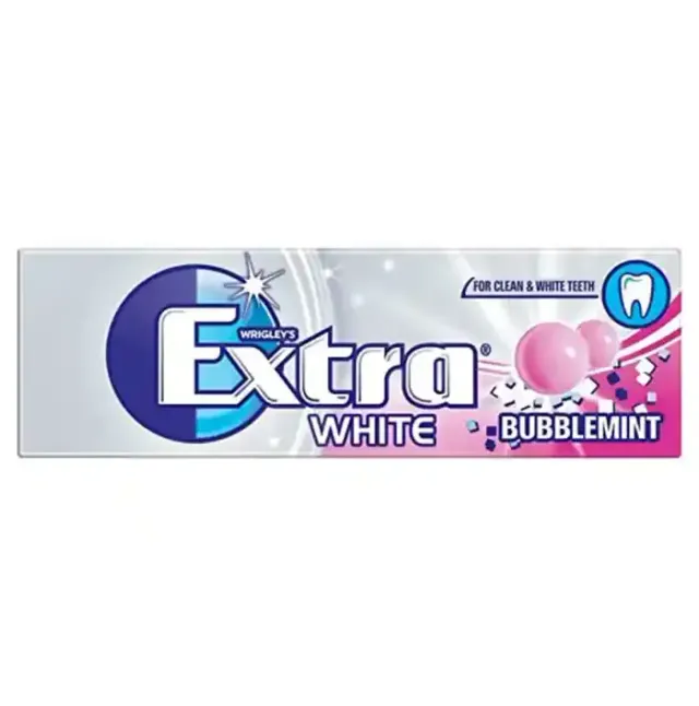 Wrigley's Extra Bubble Mint Gum 10 Pellets