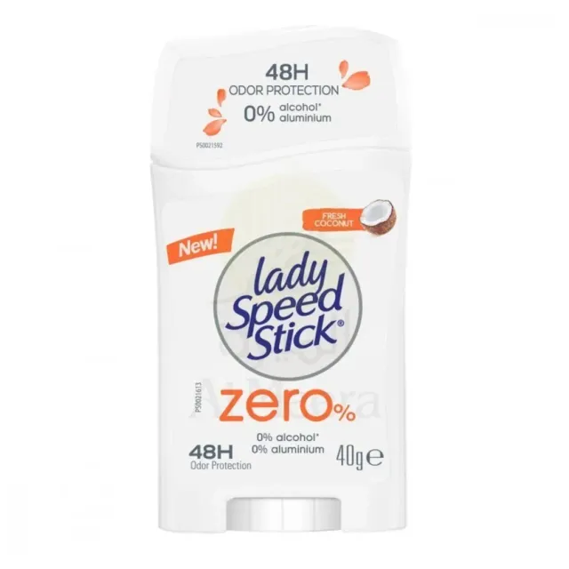 MENNEN LADY SPEED STICK DEODORANT NATURAL COCONUT ZERO 40G
