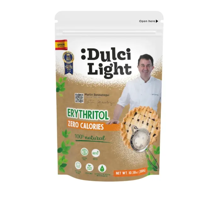 Dulci Light Sweetener Erythritol Resealable Pack 300 g