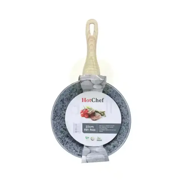 Houchu Imitation Die-Cast Granite Aluminum Frying Pan 22Cm