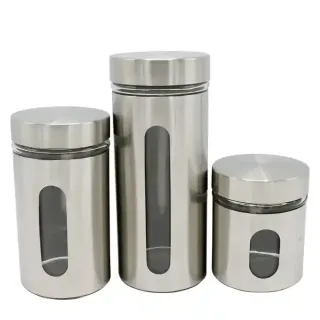 Harmony Tt Glass Canister 3Pcs Or014
