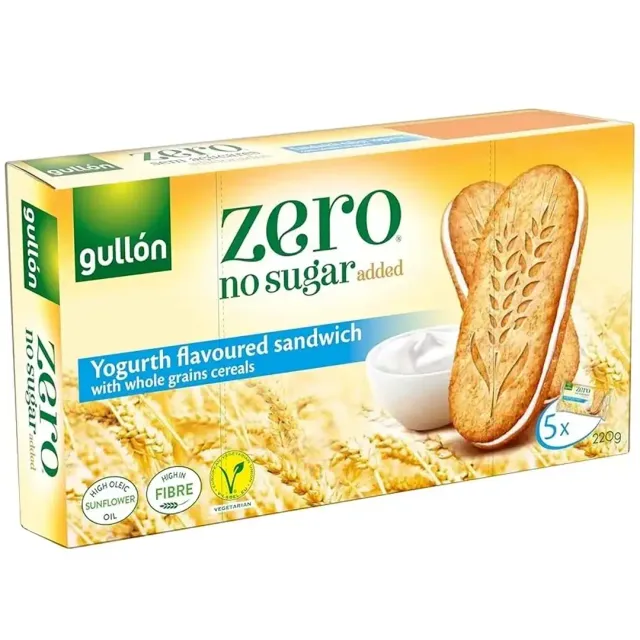 Gullon Zero No Sugar Added Sandwich Yogurth Flavoured 220g