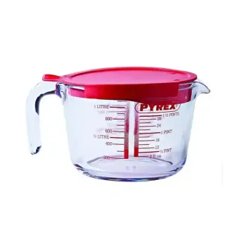 Pyrex Measuring Jug with Lid, 1L