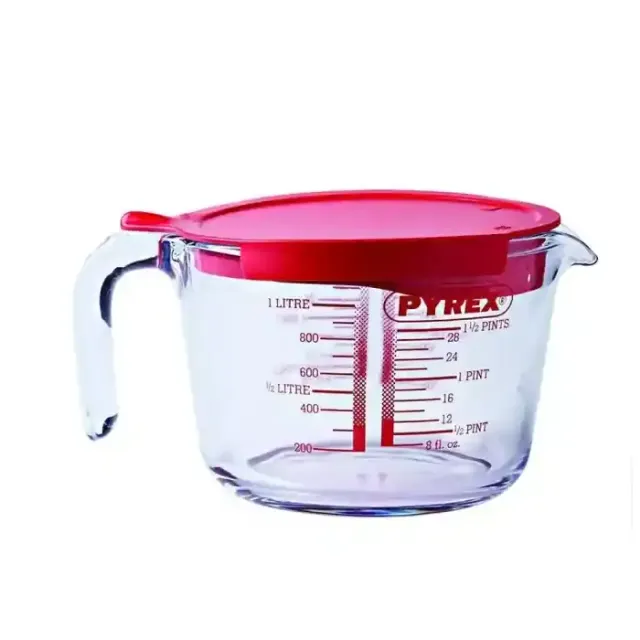 Pyrex Measuring Jug with Lid, 1L