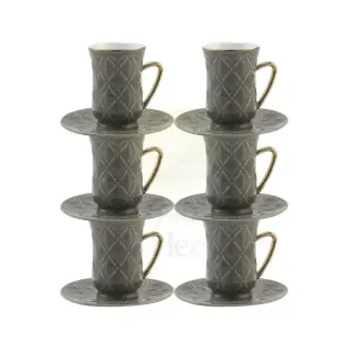 DECOPOR TEA CUP & SAUCER SET 12PCS 033