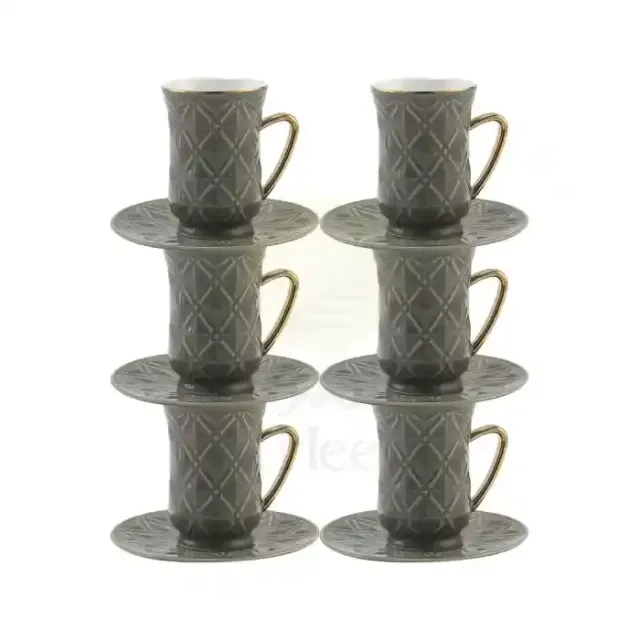 DECOPOR TEA CUP & SAUCER SET 12PCS 033