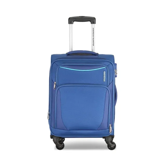 American Tourister Portland 4-Wheel Soft Trolley Blue 79 cm