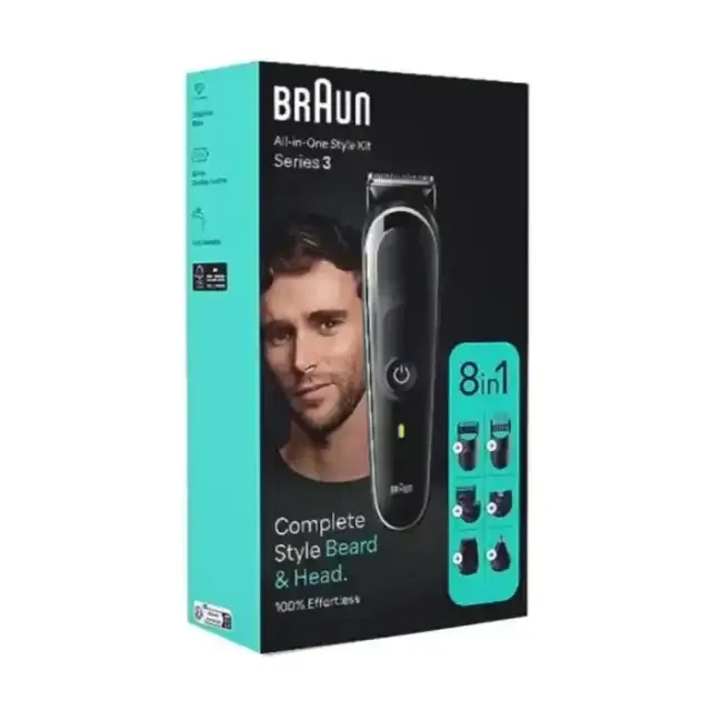 Braun Hair Styling Kit Series 3 8-in-1 Beard & Hair MGK3440