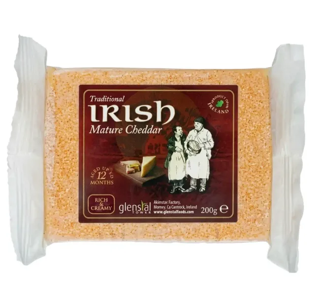Glenstal Mature Colored Cheddar Cheese 200g