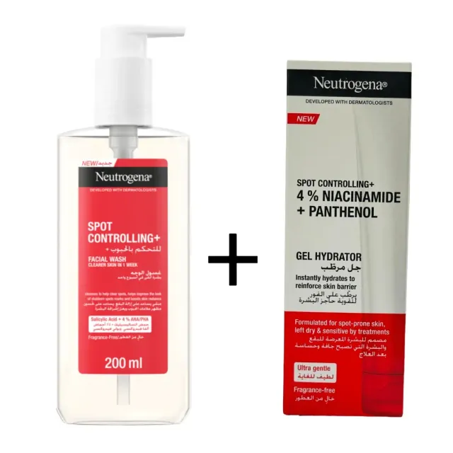 Neutrogena Facial Wash 200 ml + Gel 50 ml Special Price