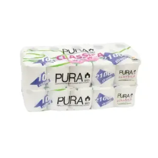 Pura 2-Ply Toilet Roll 10