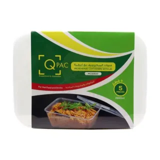 QPAC Microwave Rectangular Container 1500ml