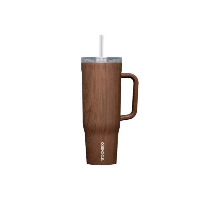 Corkcicle Cruiser Straw Cup Walnut Wood 1.2 L
