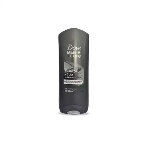 Dove Men Charcoal Body,Fc&Hr Wash 400Ml