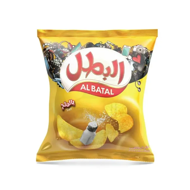 Al Batal Potato Chips Salt 12gx20 Pieces