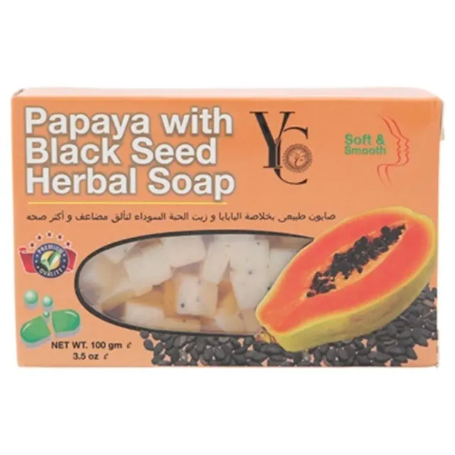 YC Papaya Soap with Black Seed Herbal 100g